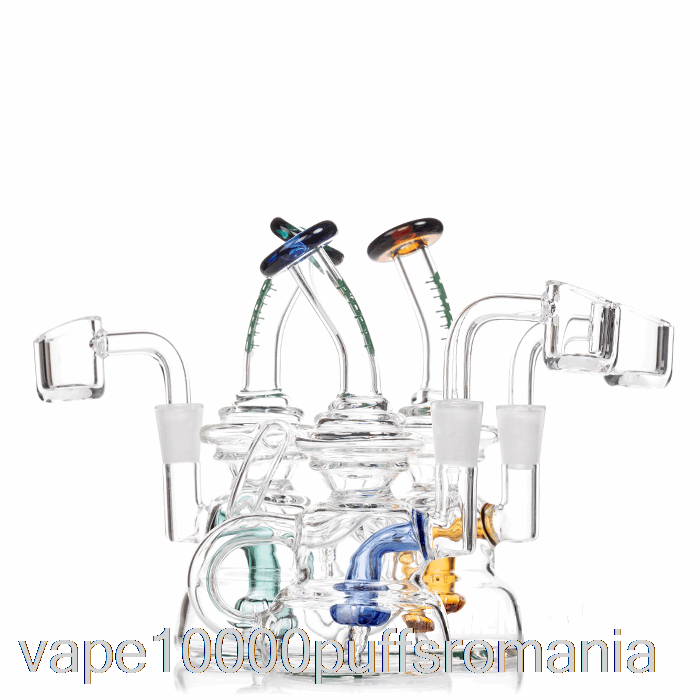 Vape Romania Ooze Flood Mini Dab Rig Sea Star (clar/roz)